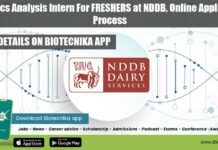 Genetics Analysis Intern For FRESHERS at NDDB, Online Application Process Internships In India Genetics