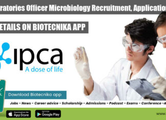 Ipca Laboratories Officer Microbiology