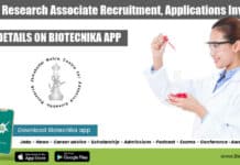 JNCASR Research Associate Recruitment