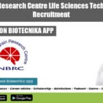 National Brain Research Centre Life Sciences Technical Assistant Recruitment NBRC Life Sciences Project