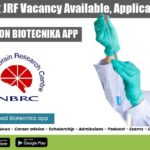 NBRC Project JRF Vacancy Available