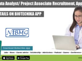 NIBMG Data Analyst Job