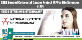 NII Delhi Project Vacancy Available