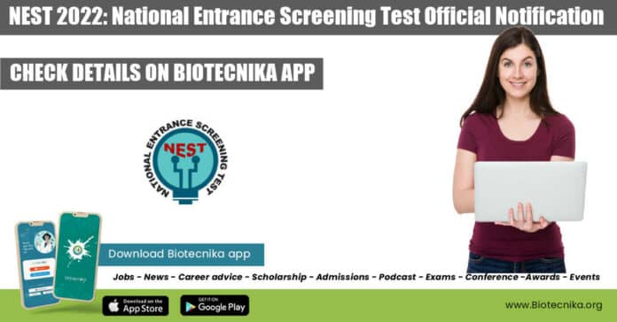 NEST 2022 - National Entrance Screening Test