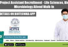 NIMR Project Assistant Recruitment – Life Sciences, Biotech, Microbiology Attend Walk-In NIMR Project Assistant Job