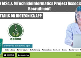 NIPGR Bioinformatics Project Vacancy
