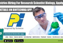 PI Industries Hiring For Research Scientist Biology, Apply Online PI Industries Biology