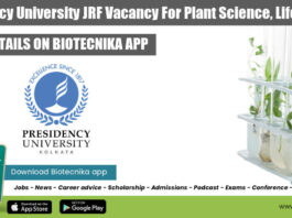 Presidency University JRF Vacancy