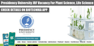 Presidency University JRF Vacancy