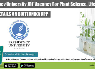Presidency University JRF Vacancy