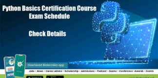 Python Basics Certification Course Exam Schedule - Check Details