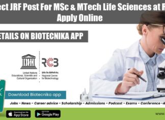 RCB Faridabad Research Jobs