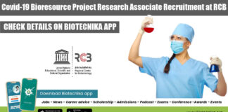 RCB Project Research Associate