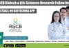 Govt RGCB Biotech & Life Sciences Research Fellow Recruitment RGCB Biotech & Life