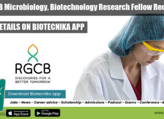 RGCB Microbiology JRF