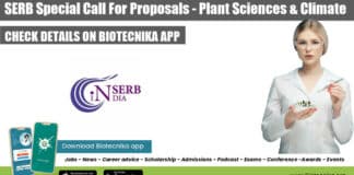 SERB Special Call For