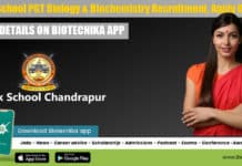 Sainik School PGT Biology & Biochemistry Recruitment, Apply Online Sainik School PGT Recruitment