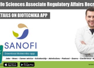 Sanofi Associate Regulatory Affairs