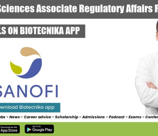 Sanofi Associate Regulatory Affairs