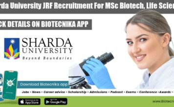 Sharda University JRF Recruitment