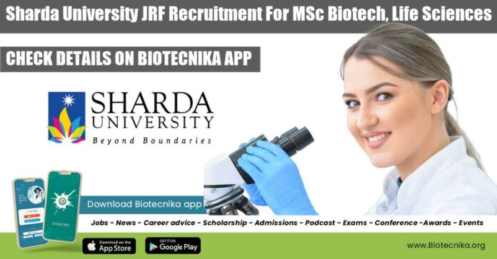 Sharda University JRF Recruitment