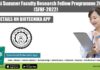 IIT Delhi Summer Faculty Research Fellow Programme 2022 (SFRF-2022) Summer Faculty Research Fellow