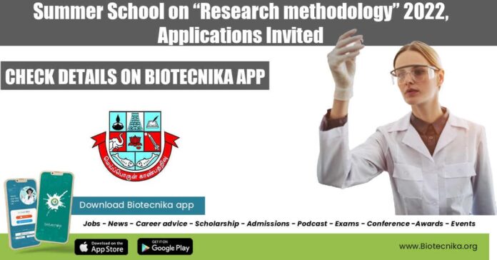 Summer School on “Research methodology” 2022