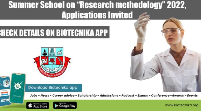 Summer School on “Research methodology” 2022