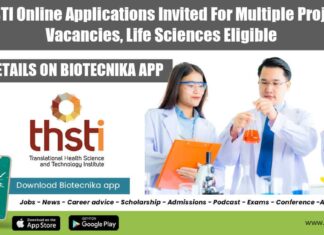THSTI Project Jobs Available