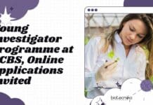 Young Investigator Programme at NCBS, Online Applications Invited Young Investigator Programme at NCBS