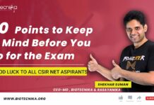 Last-Minute CSIR-NET Exam Tips - All the Best Dear Aspirants