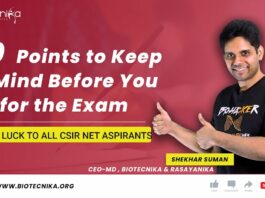 10 Points to Keep In Mind Before You Go for the Exam – GOOD LUCK TO ALL CSIR NET ASPIRANTS Last-Minute CSIR-NET Exam Tips - All the Best Dear Aspirants