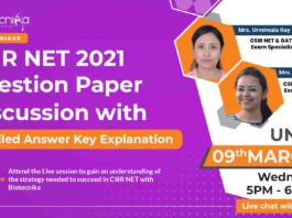 FREE Webinar Alert: CSIR NET June 2021 Question Paper Discussion With Detailed Answer Key Explanation