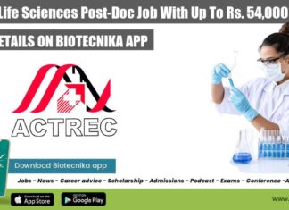 ACTREC Life Sciences Post-Doc