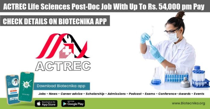 ACTREC Life Sciences Post-Doc