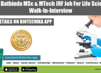 AIIMS Bathinda JRF Job