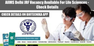 AIIMS Delhi JRF Post