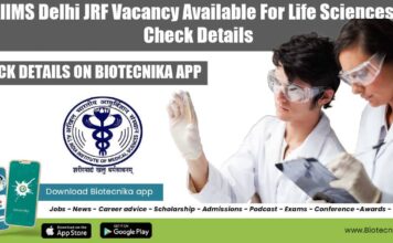 AIIMS Delhi JRF Post