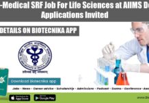 AIIMS Delhi SRF 2022