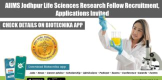 AIIMS Jodhpur SRF Post