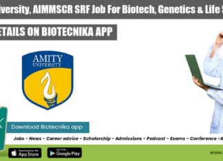 AIMMSCR SRF Job