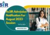 AcSIR Admission Notification For August 2023 Session – Last Date Extended AcSIR Admission Notification 2023 New