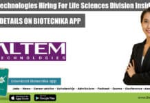 Altem Technologies Hiring For Life Sciences Division Inside Sales Altem Technologies Hiring For Life Sciences Division Inside Sales