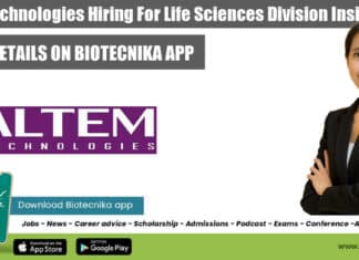 Altem Technologies Hiring For Life Sciences Division Inside Sales