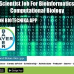 Bayer Data Scientist Job For Bioinformatics, Genomics, Computational Biology Bayer Data Scientist Job