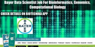 Bayer Data Scientist Job