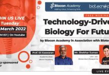 Biocon Academy Webinar On Technology-Driven Biology By Biotecnika
