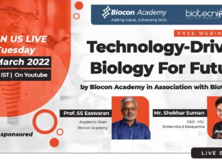 Biocon Academy Webinar On Technology-Driven Biology By Biotecnika