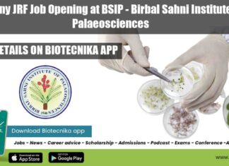 Botany JRF Job Opening