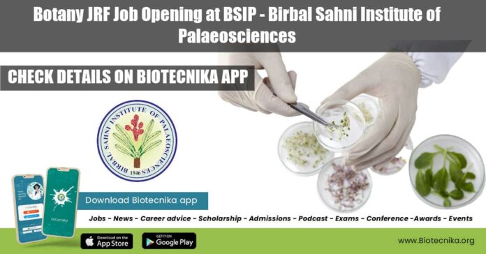 Botany JRF Job Opening